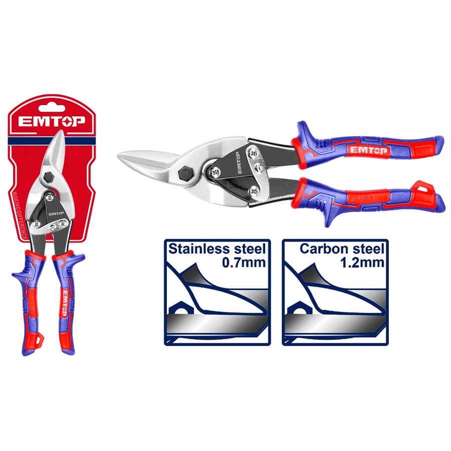 Cisaille á tole gauche 250MM EMTOP EASP1052 - SME IMPORT