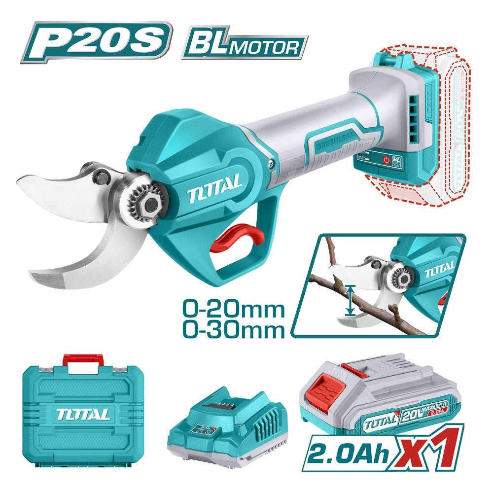 Cisaille droite sans charbon 20V brushless 2Ah TOTAL P20S tssli203083 - SME IMPORT
