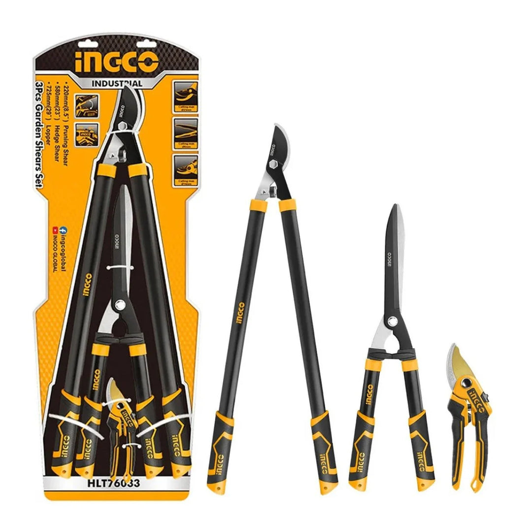 Cisailles de jardin 3Pcs INGCO (HLT76033)