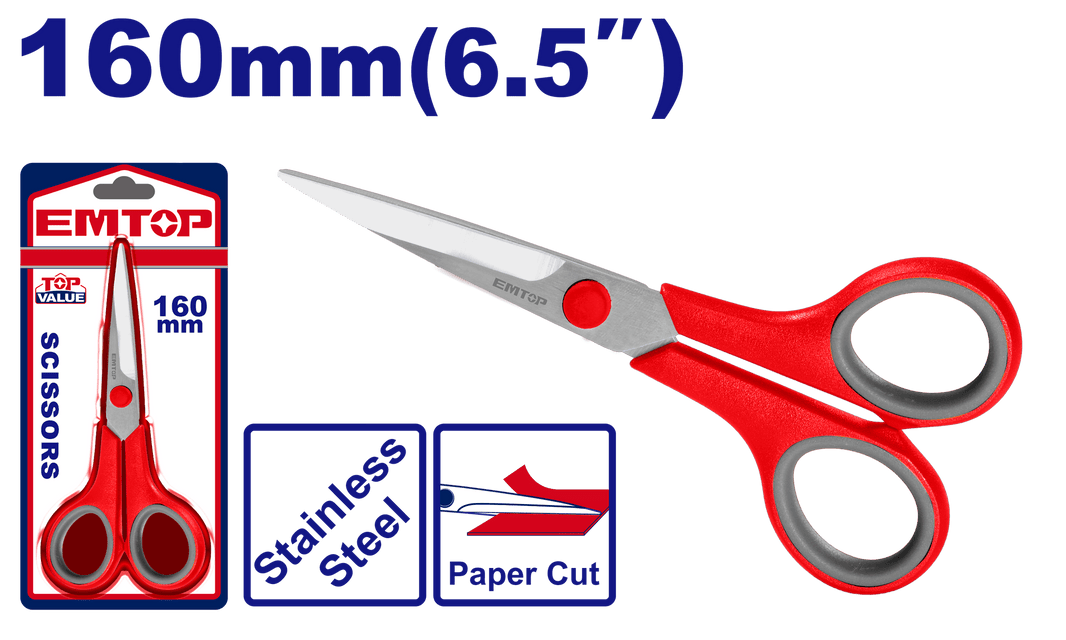 Ciseaux 160MM EMTOP EMSX2607 - SME IMPORT