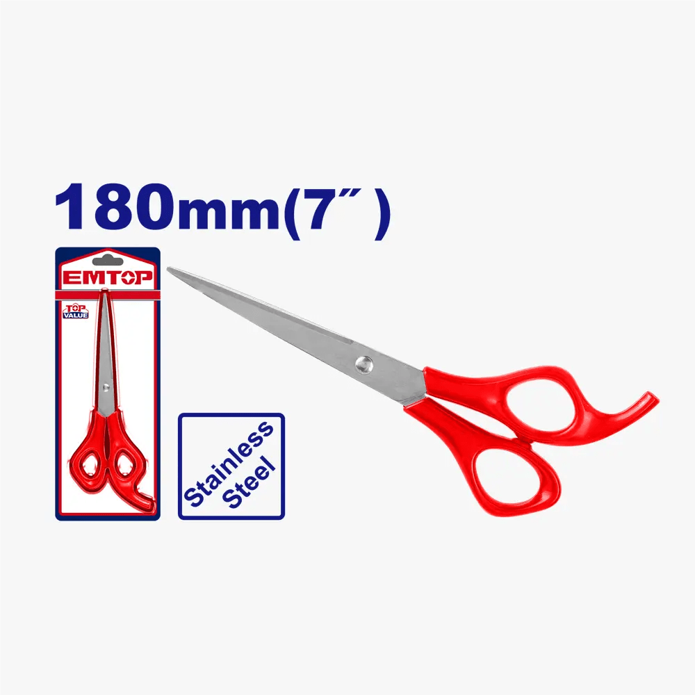 Ciseaux 180MM EMTOP EMSX3607 - SME IMPORT