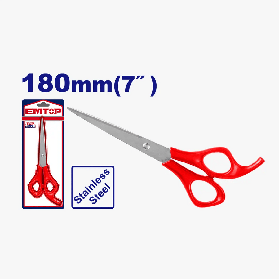 Ciseaux 180MM EMTOP EMSX3607 - SME IMPORT