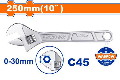 Cle a molette chrome 10" WADFOW WAW1110 - SME IMPORT