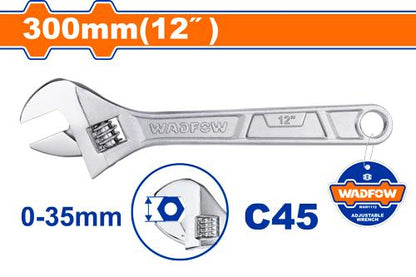 Cle a molette chrome 12" WADFOW WAW1112 - SME IMPORT