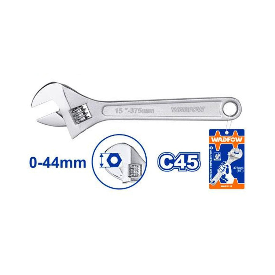 Cle a molette chrome 15" WADFOW WAW1115 - SME IMPORT