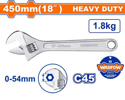 Cle a molette chrome 18" WADFOW WAW1118 - SME IMPORT