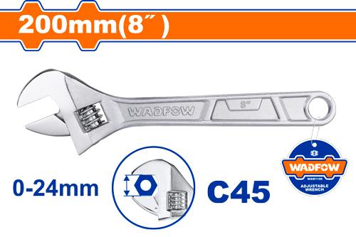 Cle a molette chrome 8" WADFOW WAW1108 - SME IMPORT