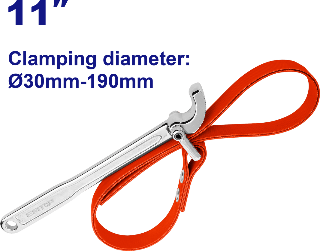Cle filtre a sangle 30-190MM EMTOP EMAW3311 - SME IMPORT