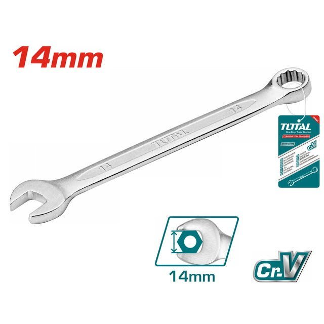 Clé mixte 14 mm – TOTAL clé robuste – TCSPA141 - SME IMPORT