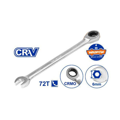 Cle mixte a cliquet 6 cr-v WADFOW WSA5106 - SME IMPORT