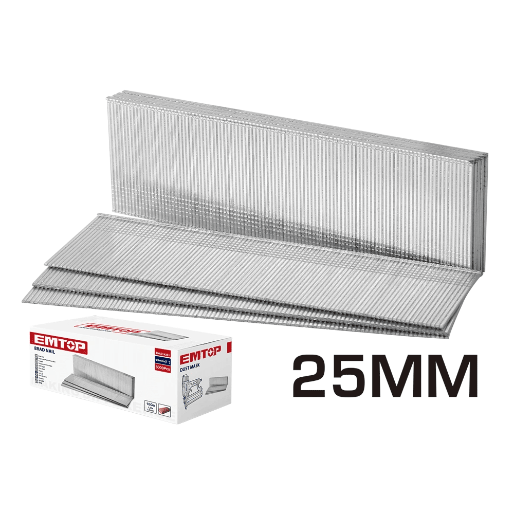 Clous pour cloueuse 25MM EMTOP ENAL18251 - SME IMPORT