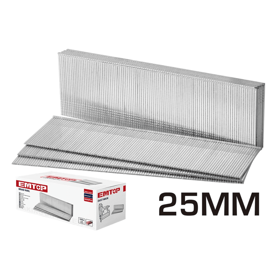 Clous pour cloueuse 25MM EMTOP ENAL18251 - SME IMPORT