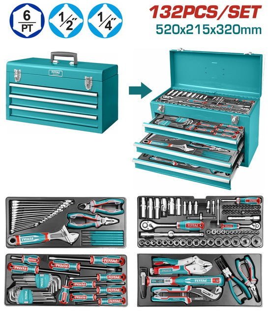 Coffre outil 520x215x320 – TOTAL usage – THPTCS71321 - SME IMPORT
