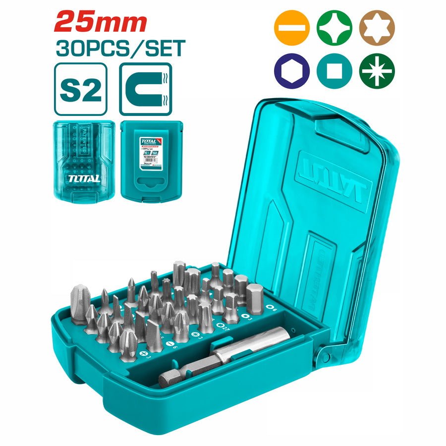 Coffret embouts 25mm 30 pièces porterapide TACSD18306 - SME IMPORT