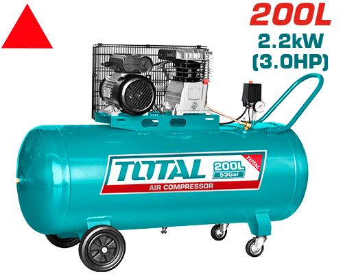Compresseur Air 200L 3CV Total Tunisie Projets TC1302002E - SME IMPORT
