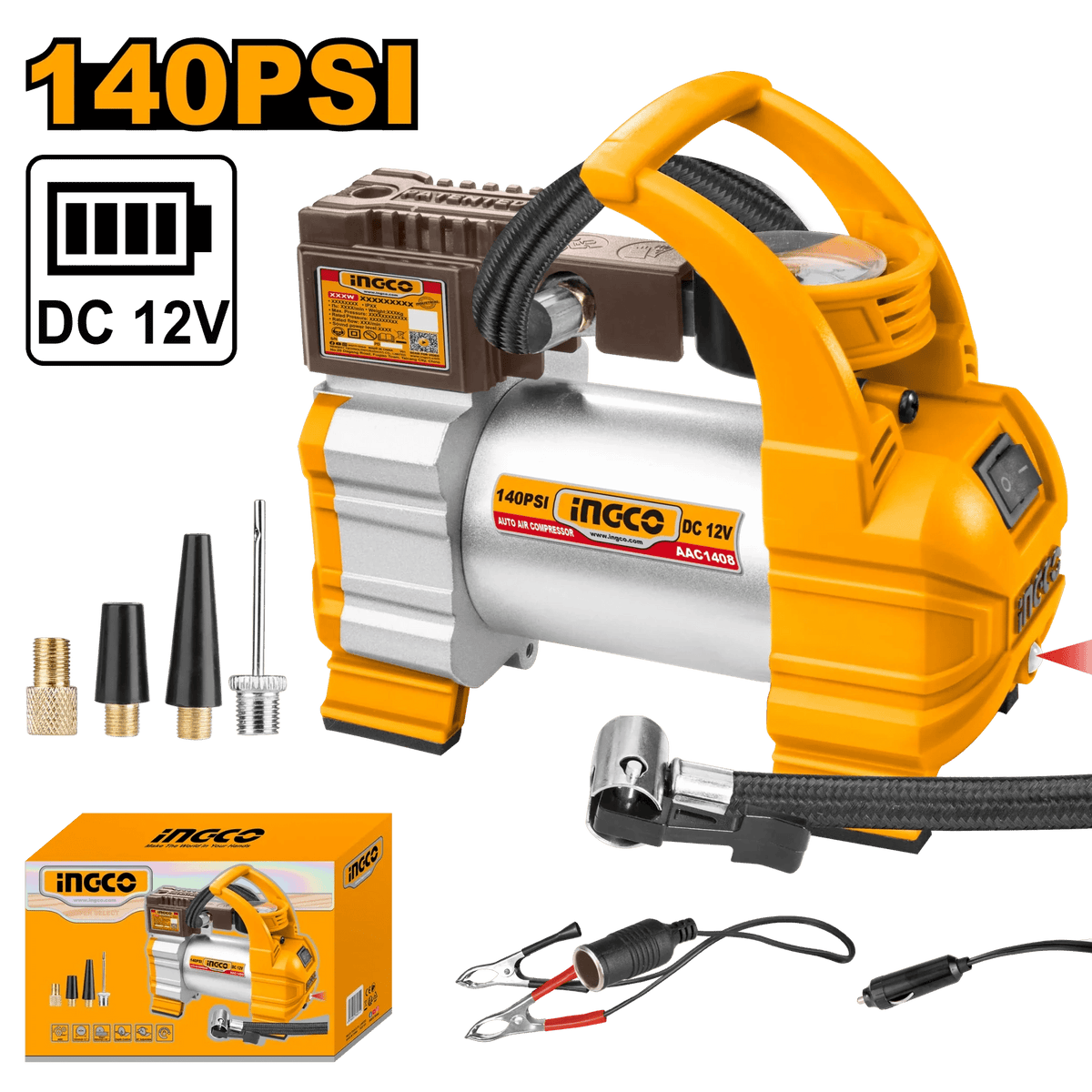 Compresseur d’air automatique INGCO – AAC1408 - SME IMPORT