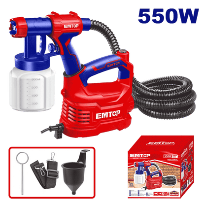 Compresseur de peinture 550W 800ML EMTOP ESGN50001 - SME IMPORT