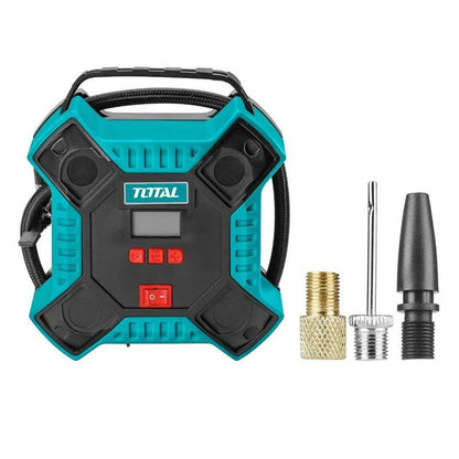 Compresseur portable 12V 11 bar TTAC1601 TOTAL avec accessoires