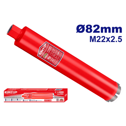 Couronne diamant ø 82 EMTOP EDHC145082 - SME IMPORT