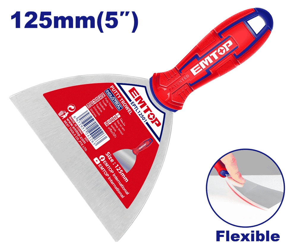 Couteau á mastic 125MM EMTOP EPTL12501 - SME IMPORT