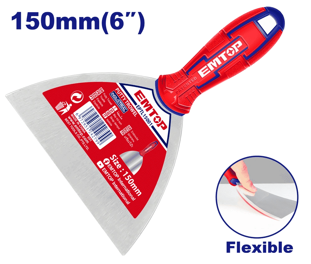 Couteau a mastic 150MM EMTOP EPTL15001 - SME IMPORT