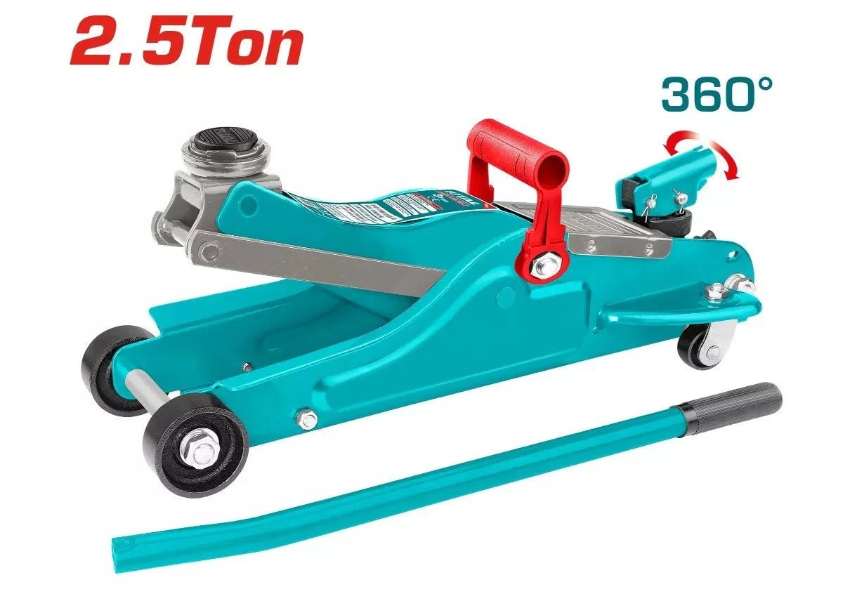 Cric hydraulique roulant 2,5 t capacité de levage 14,2 kg THT108256 - SME IMPORT