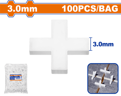 Croisillon 3mm paquet 100pcs WADFOW WXZ1003 - SME IMPORT
