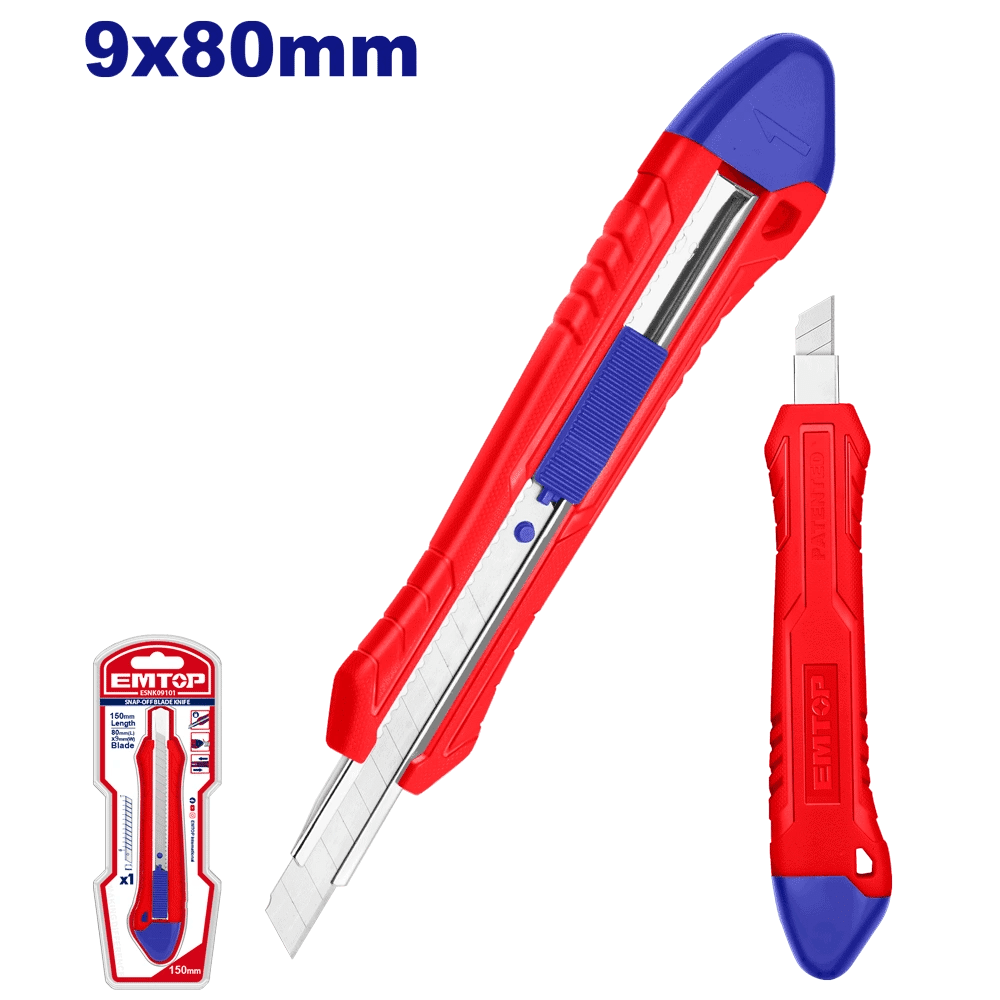 Cutter 9 mm x 80 mm ESNK09101 - SME IMPORT