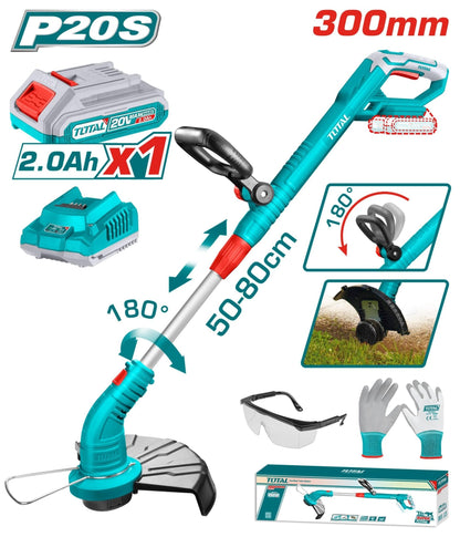 Debroussailleuse 20V 30cm - TOTAL TUNISIA Jardin-TGTLI20301 - SME IMPORT