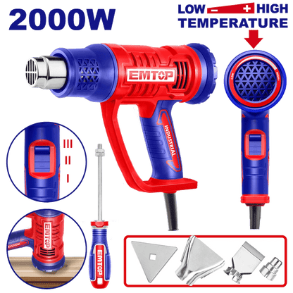Decapeur thermique 2000W 450°&500° EMTOP EHGN20045 - SME IMPORT