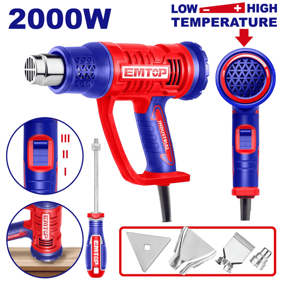 Decapeur thermique 2000W 450°&500° EMTOP EHGN20045 - SME IMPORT
