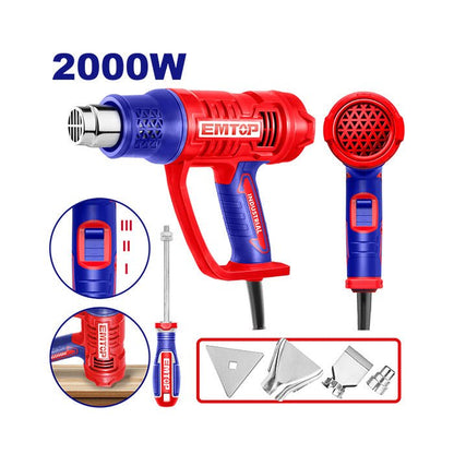 Decapeur thermique 2000W 450°&550° EMTOP EHGN20078 - SME IMPORT