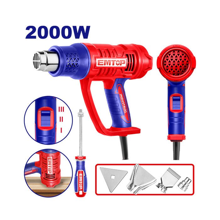 Decapeur thermique 2000W 450°&550° EMTOP EHGN20078 - SME IMPORT