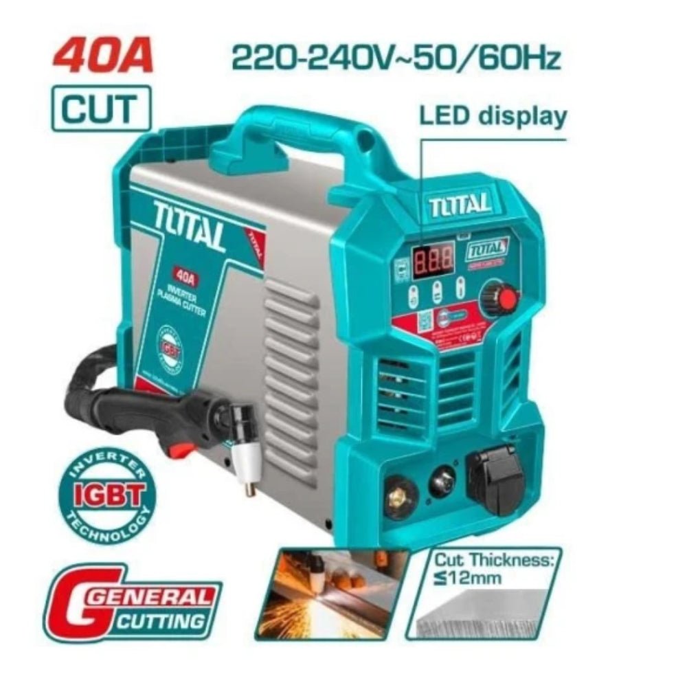 Découpeur plasma 40 a inverter igbt avec affichage LED TOTAL TCUT4058 - SME IMPORT