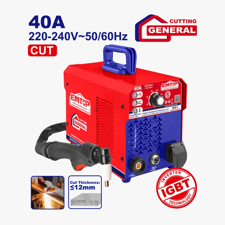 Découpeur plasma à onduleur 40A EMTOP ECUT451 - SME IMPORT