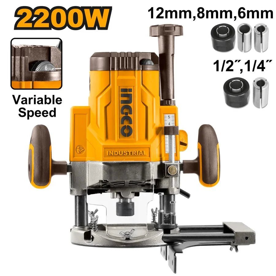 Défonceuse électrique 2200 W INGCO RT22008 - SME IMPORT