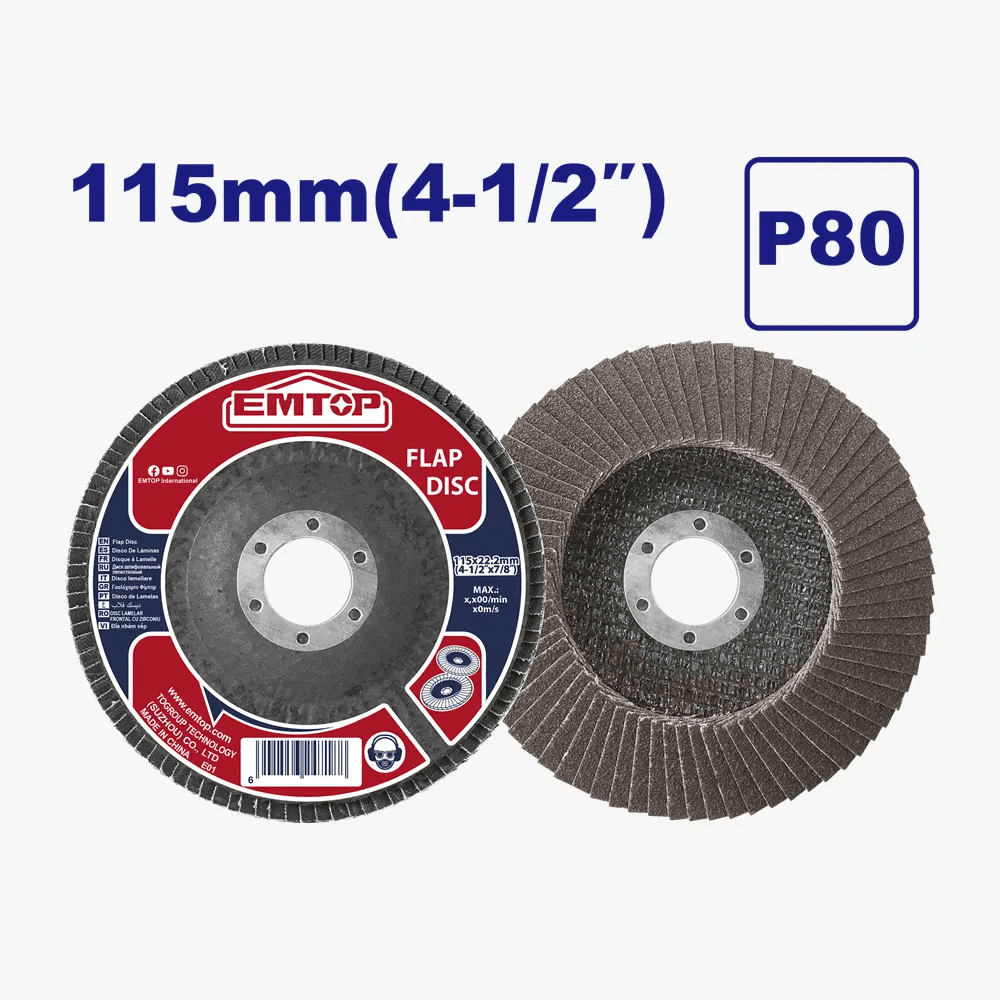 Disque a lamelle 115MM P80 EMTOP EFDS1155 - SME IMPORT