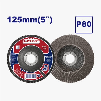 Disque a lamelle 125MM P80 EMTOP EFDS1253 - SME IMPORT