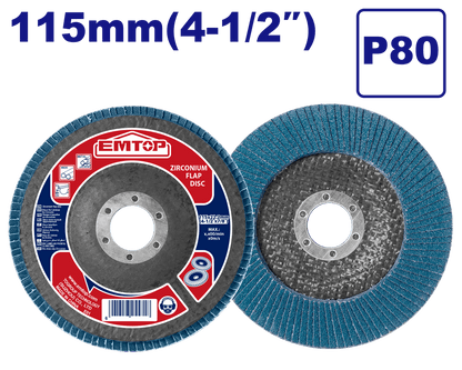 Disque a lamelle zirconium 115MM EMTOP EFDS1158 - SME IMPORT
