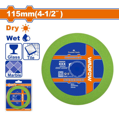 Disque coupe verre 115 WADFOW WDC9K45 - SME IMPORT
