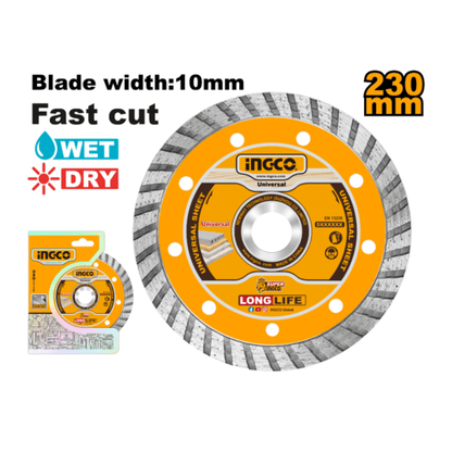 Disque diamant universel INGCO Ø230 mm DMD032302 - SME IMPORT