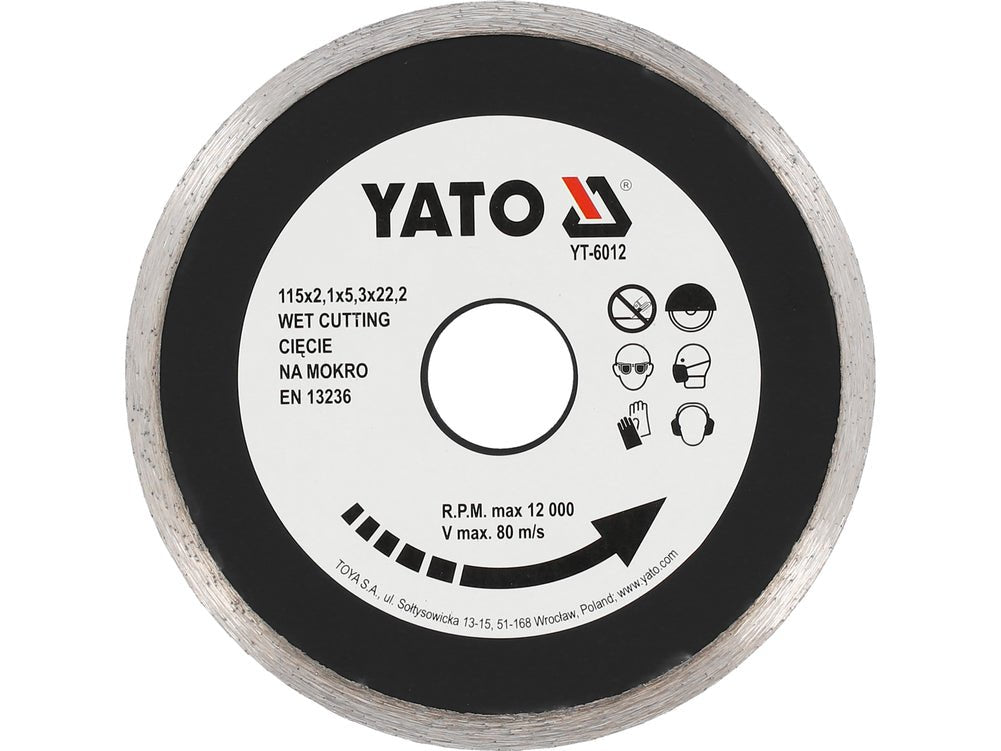 DISQUE DIAMOND CERAMIQUE 115 — YATO YT-6012 - SME IMPORT