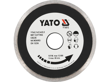DISQUE DIAMOND CERAMIQUE 115 — YATO YT-6012 - SME IMPORT