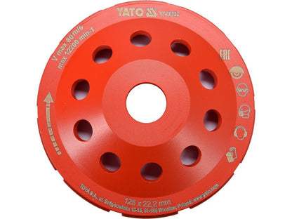 DISQUE MEULAGE DIAMOND 125MM M14 — YATO YT-60322 - SME IMPORT