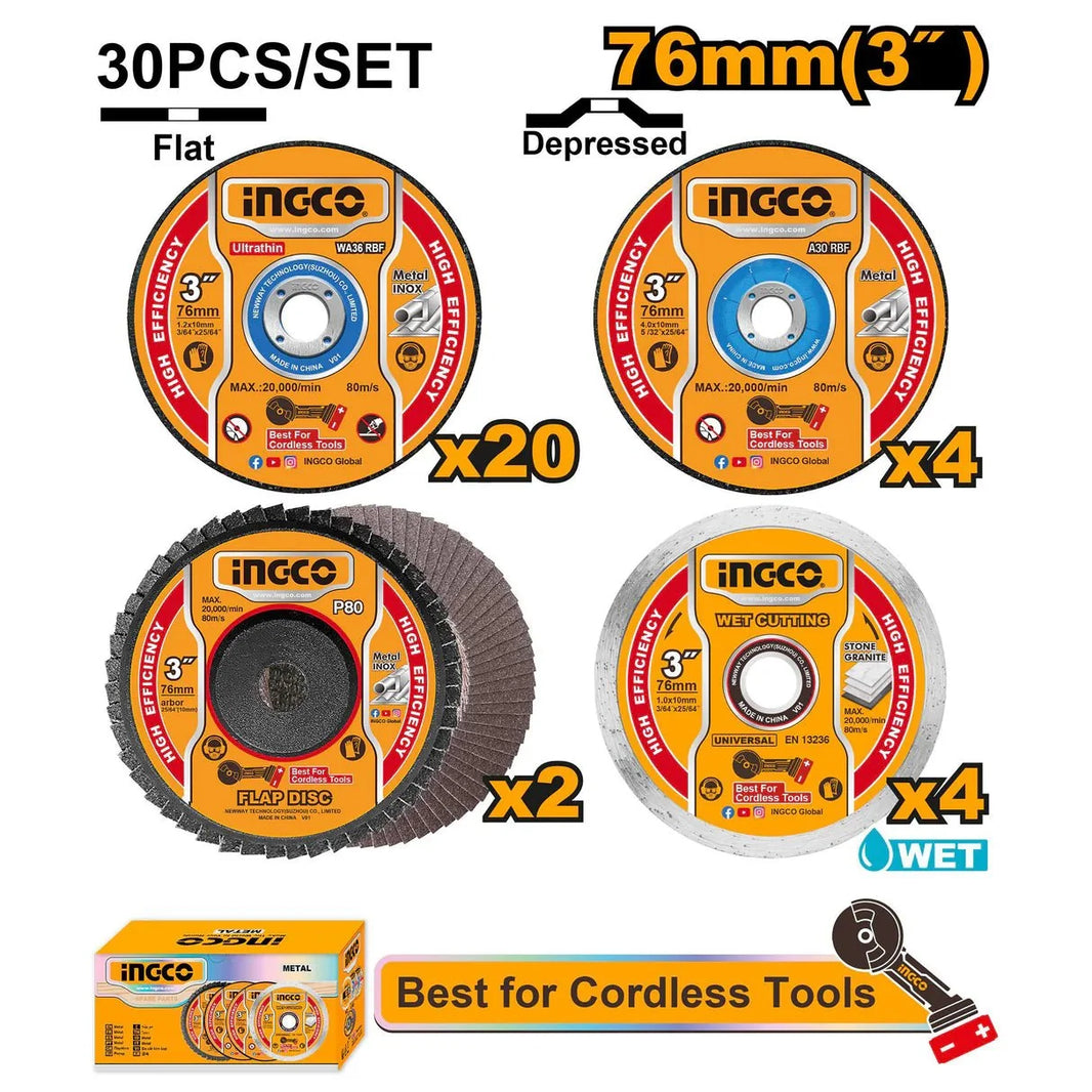 Disques Coupe Meulage 76 Mm 1,2 10 Mm ING Bricoleurs Précis