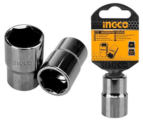 Douille Hexa 19mm CRV Ingco Précise Fiable Pour Artisans HHAST12191