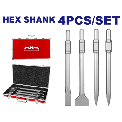 Jeu de 4 burins hex 400 EMTOP ECHS0304375