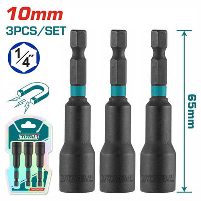 Écrous Magnétiques 10 mm Total 3 Pièces Set Fixation Rapide TAC271031 - SME IMPORT