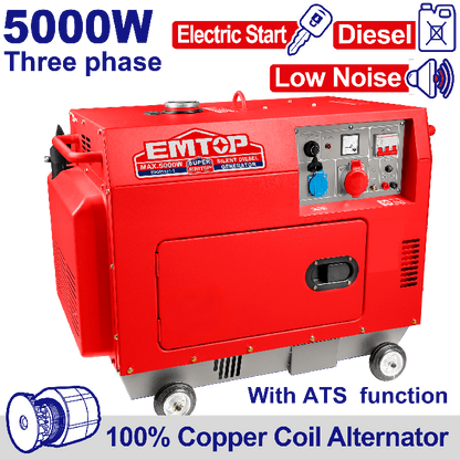 Groupe silen 5Kva dieesel 380 Ats Emtop Edgrs531-1