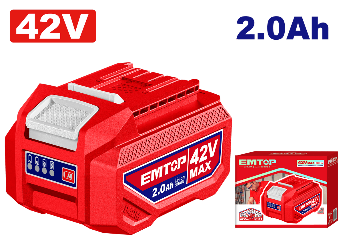 EMTOP Batterie 42 V 2 Ah – EBPK42201 - SME IMPORT